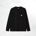Carhartt WIP L/S Pocket T-Shirt: Black