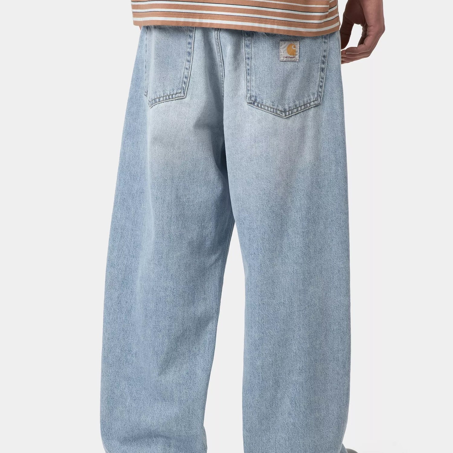 Carhartt WIP Landon Pant: Blue Heavy Worn Bleached