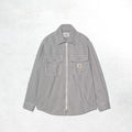 Carhartt WIP Mercer Shirt Jac: Mercer Stripe, Graphite Stone
washed