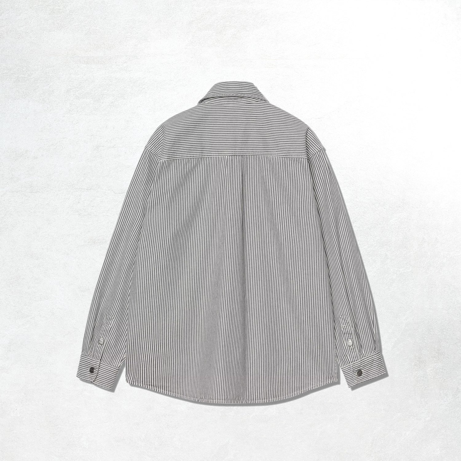 Carhartt WIP Mercer Shirt Jac: Mercer Stripe, Graphite Stone
washed