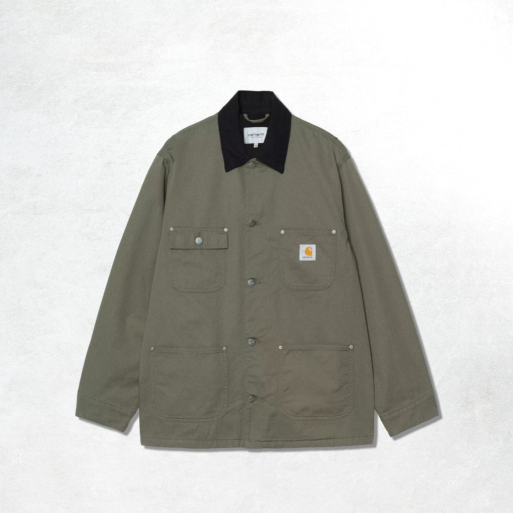 Carhartt WIP OG Chore Coat: Leaf / Black Rinsed