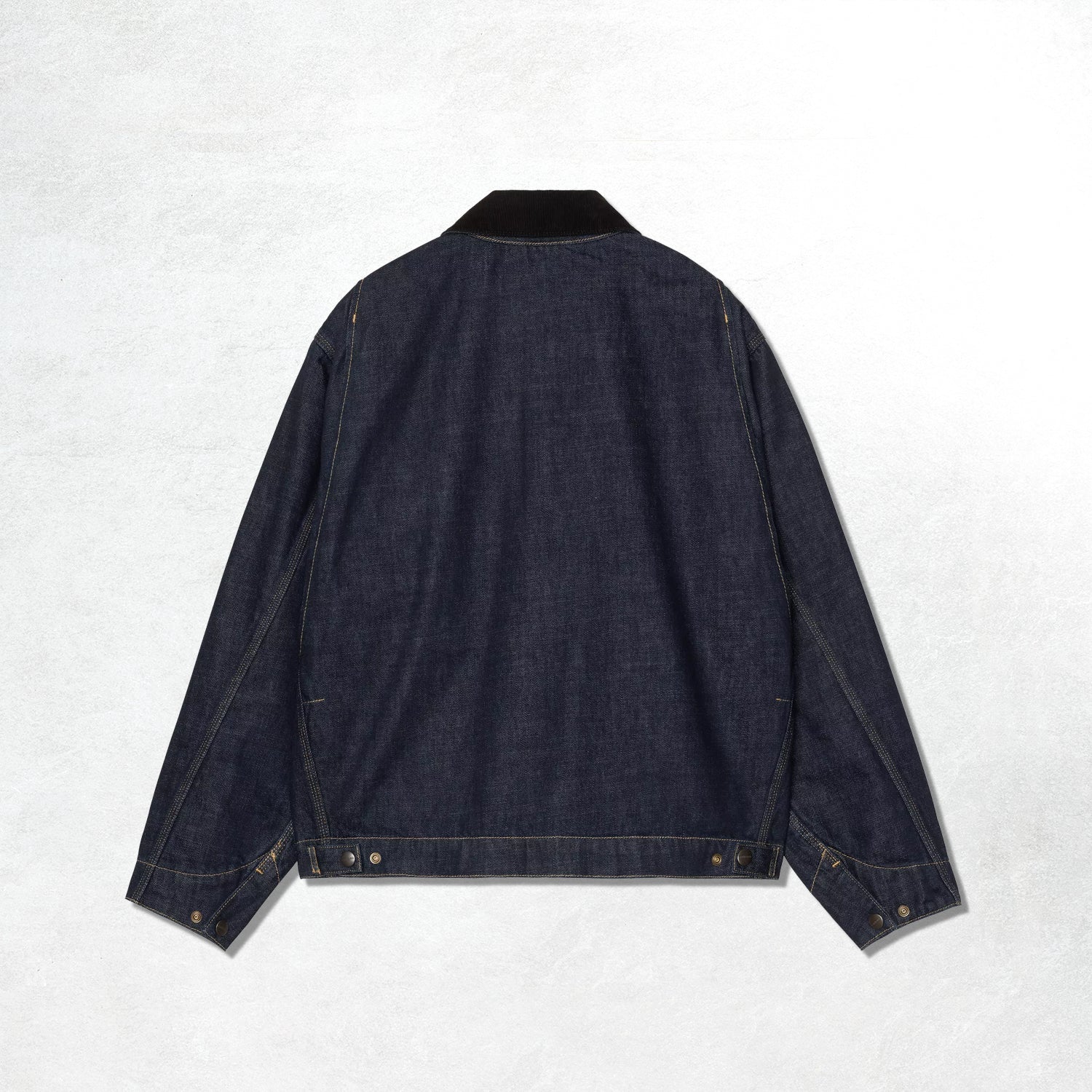 Carhartt WIP OG Detroit Jacket: Blue / Black, Rinsed