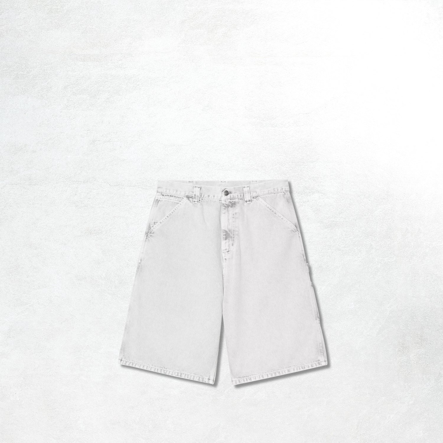 Carhartt WIP OG Single Knee Short: Shale Chalk Wash