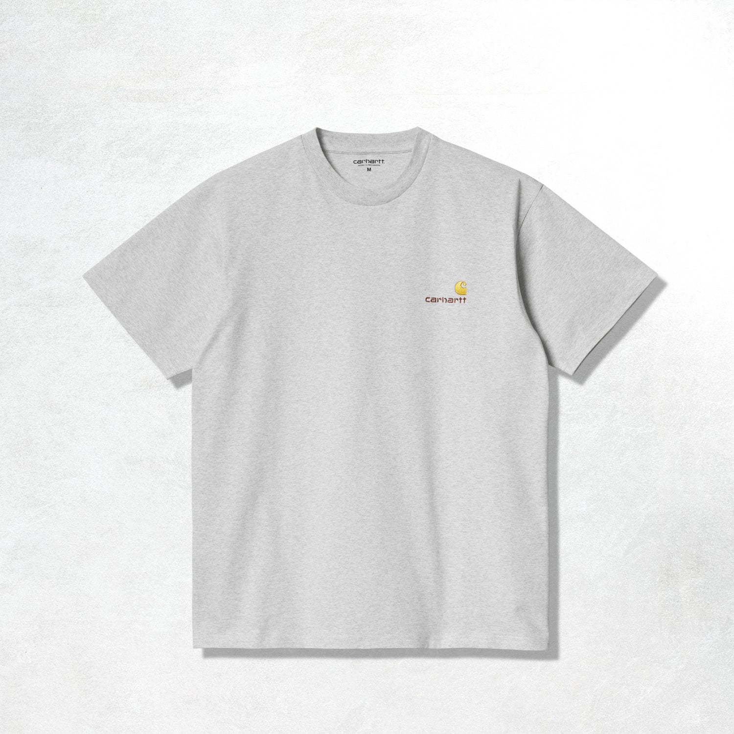 Carhartt WIP S/S American Script T-Shirt: Ash Heather