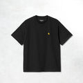 Carhartt WIP S/S Chase T-Shirt: Black / Gold