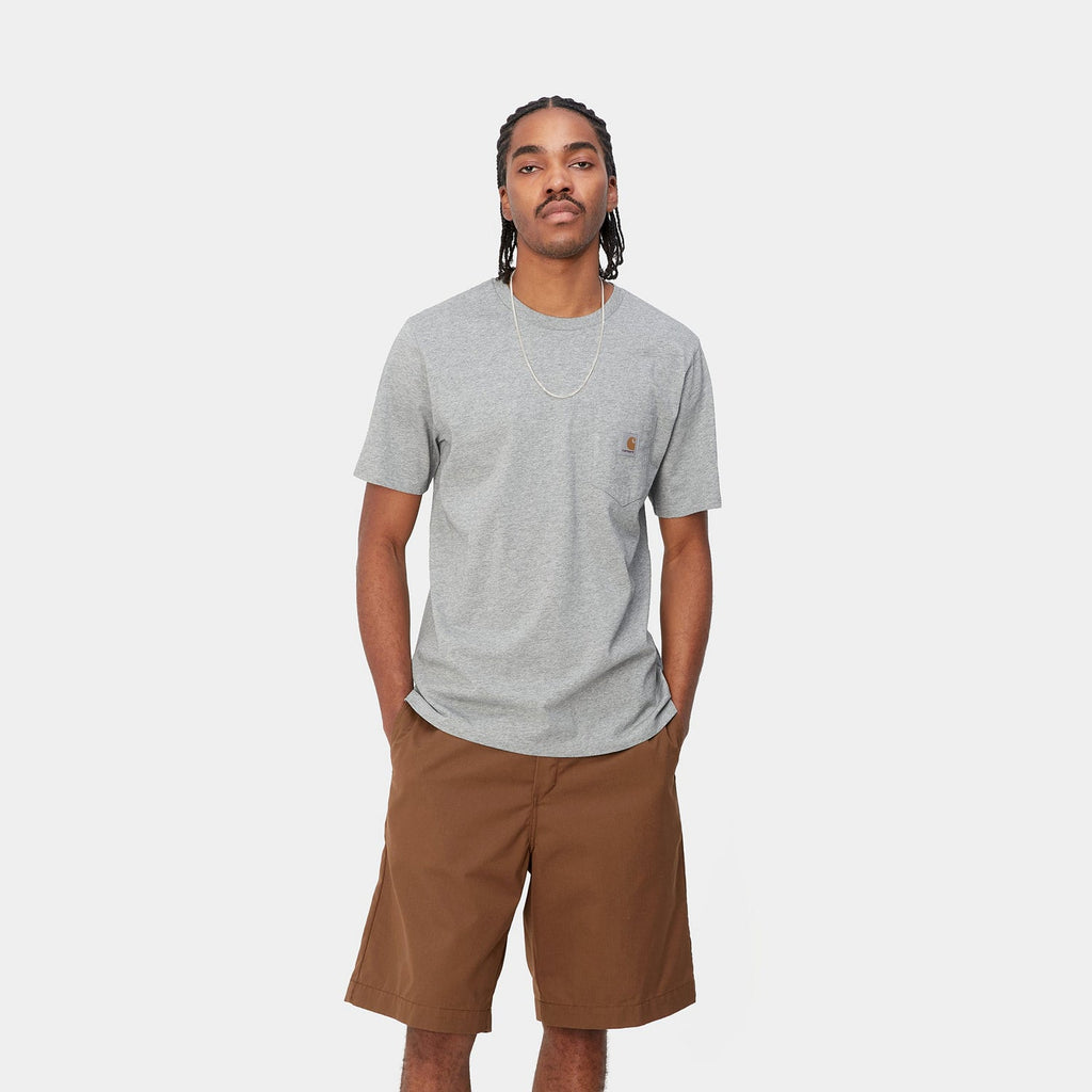 Carhartt WIP S/S Pocket T-Shirt : Grey Heather