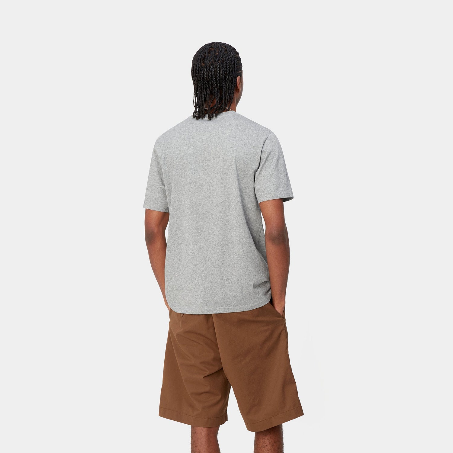 Carhartt WIP S/S Pocket T-Shirt : Grey Heather