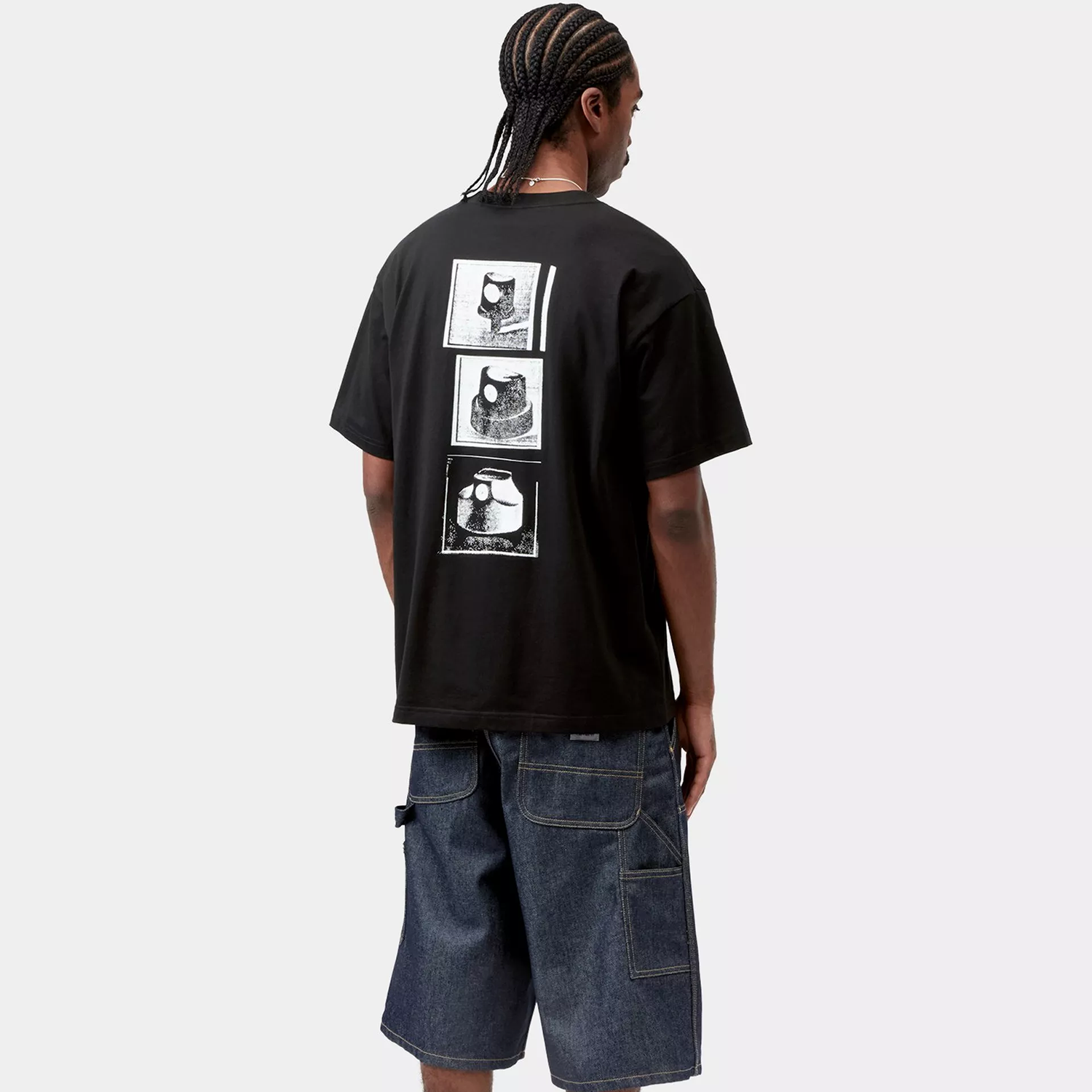Carhartt WIP S/S Caps T-Shirt: Black