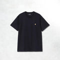 Carhartt WIP S/S Chase T-Shirt: Dark Navy / Gold
