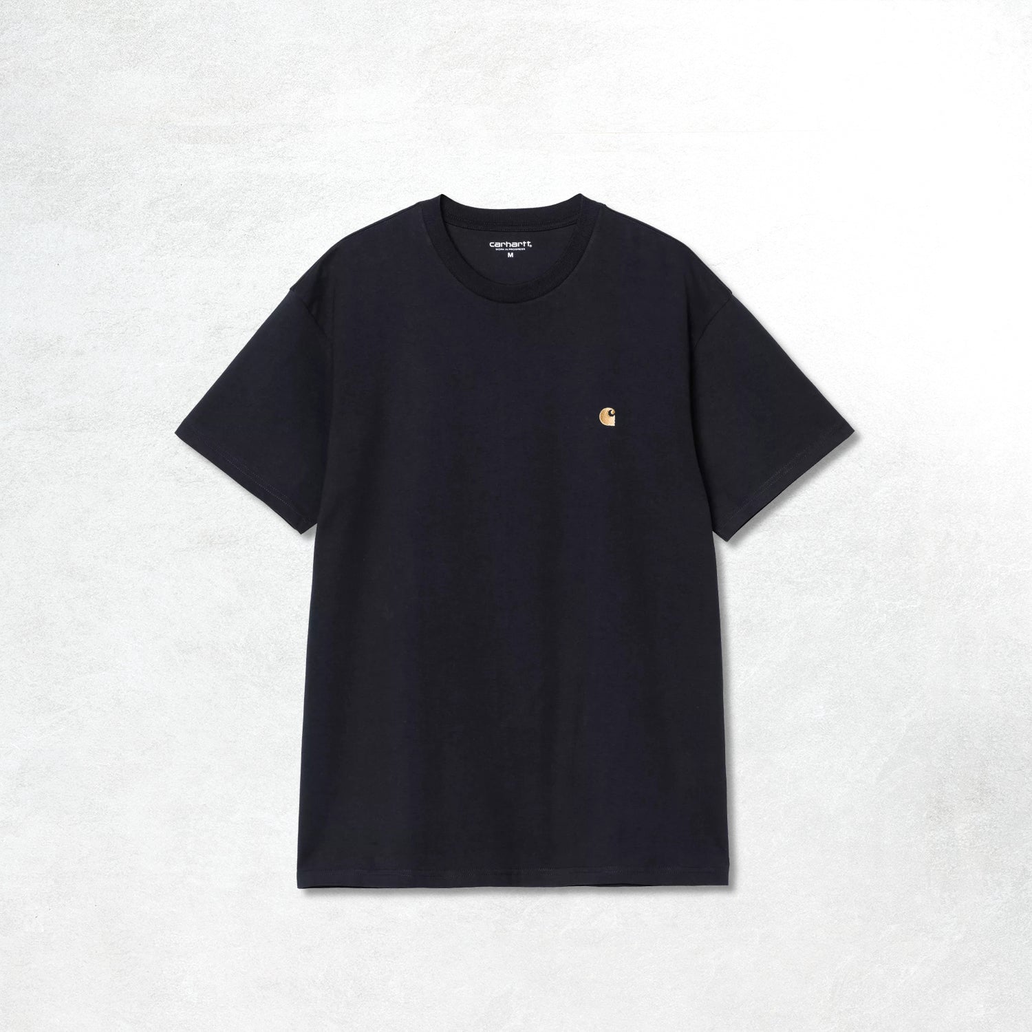 Carhartt WIP S/S Chase T-Shirt: Dark Navy / Gold