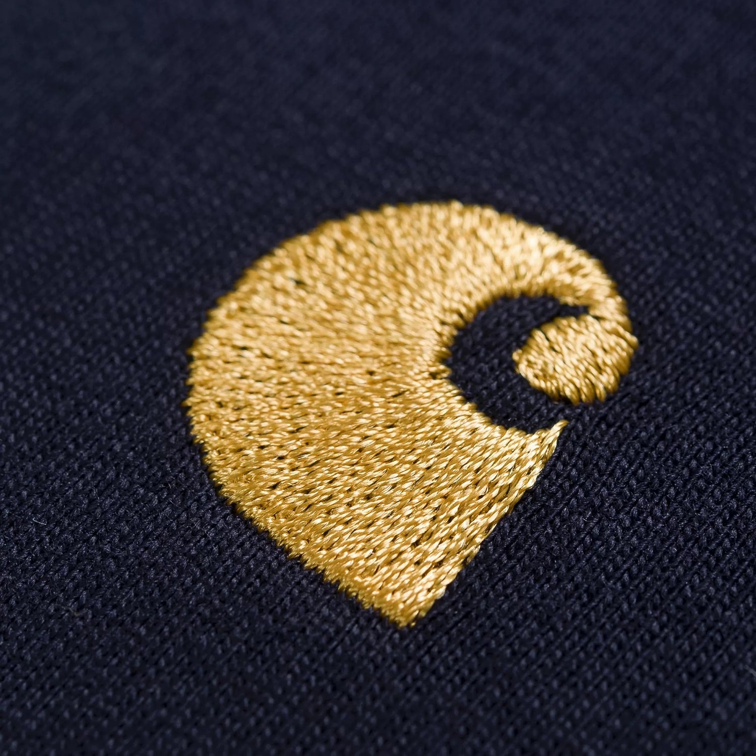 Carhartt WIP S/S Chase T-Shirt: Dark Navy / Gold