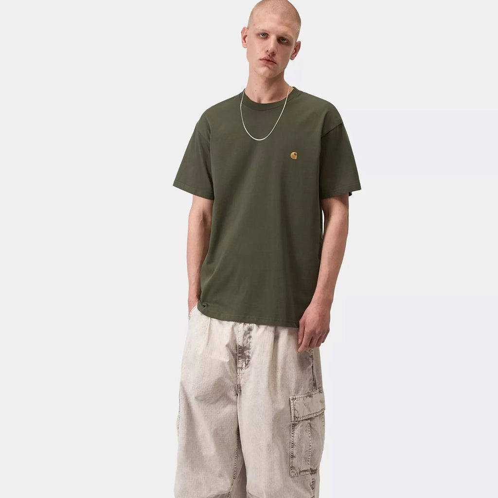 Carhartt WIP S/S Chase T-Shirt: Leaf / Gold