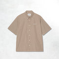 Carhartt WIP S/S Groff Shirt: Groff Check, Hamilton Brown