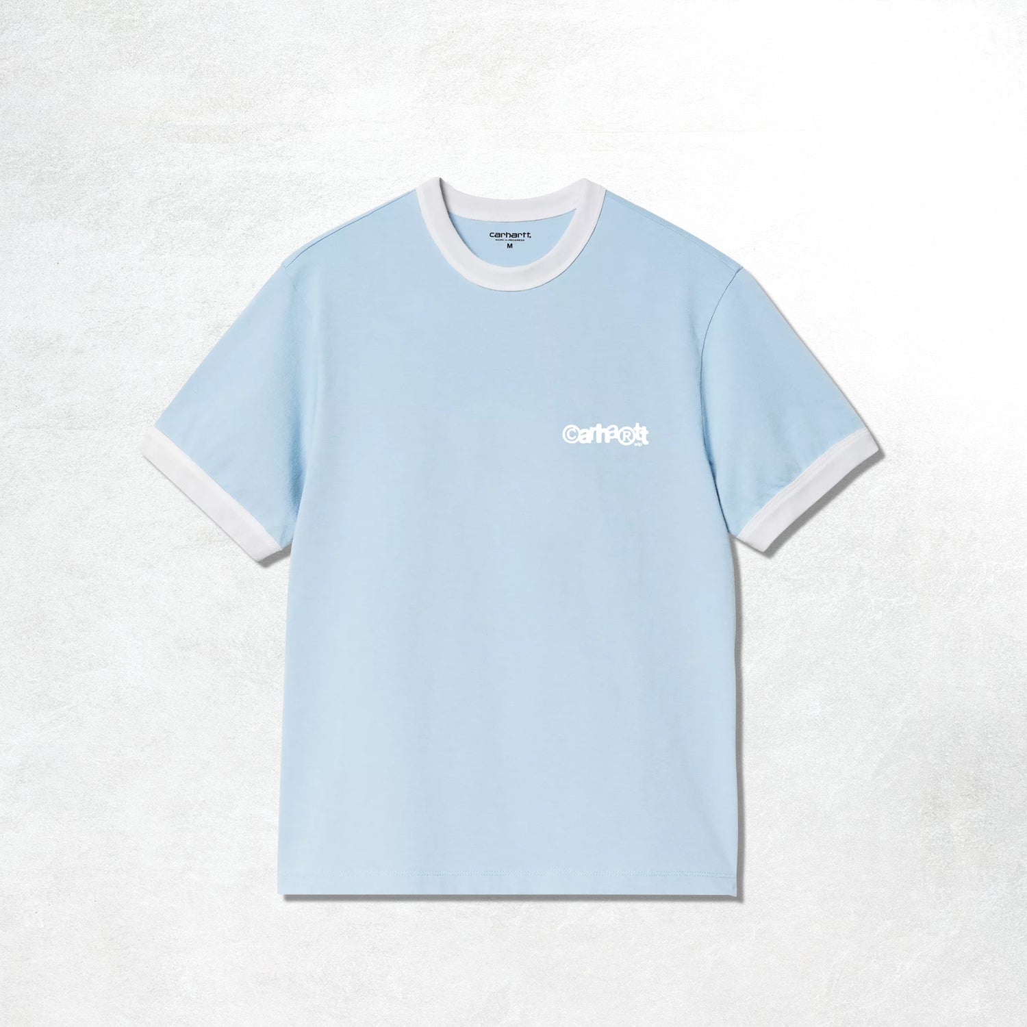 Carhartt WIP S/S Ip Ringer T-Shirt: Icaria / White