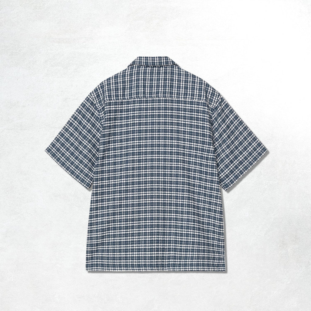 Carhartt WIP S/S Kander Shirt: Kander Check, Blue River