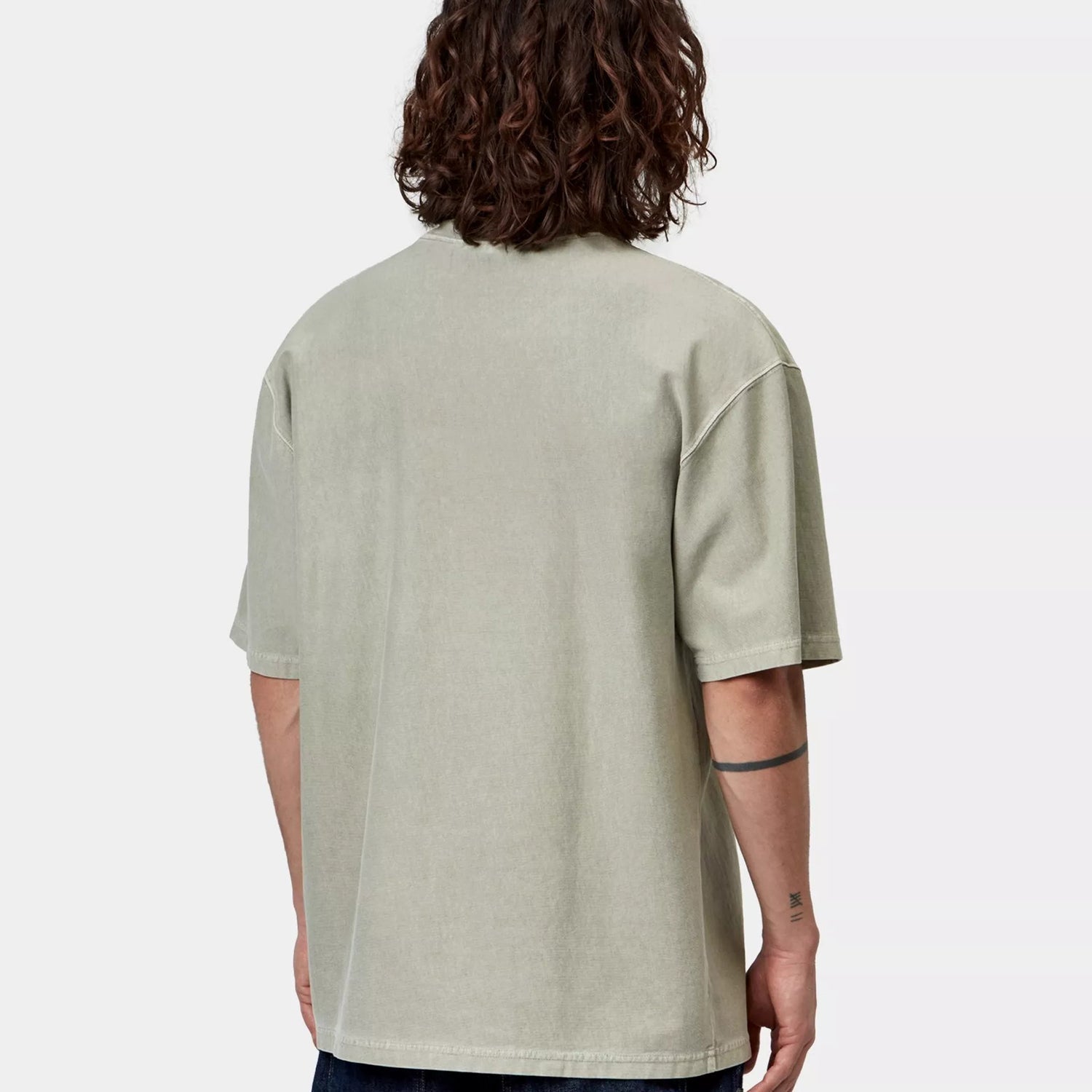 Carhartt WIP S/S Loose Pocket T-Shirt: Shady Green garment dyed