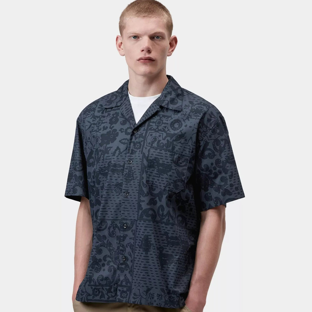 Carhartt WIP S/S Vestige Shirt: Vestige, Blue