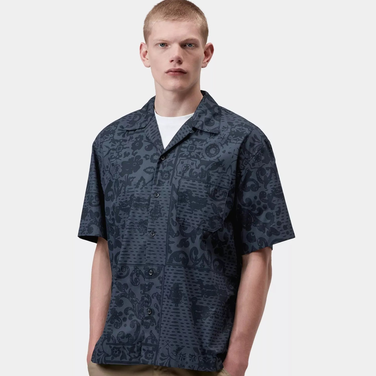 Carhartt WIP S/S Vestige Shirt: Vestige, Blue