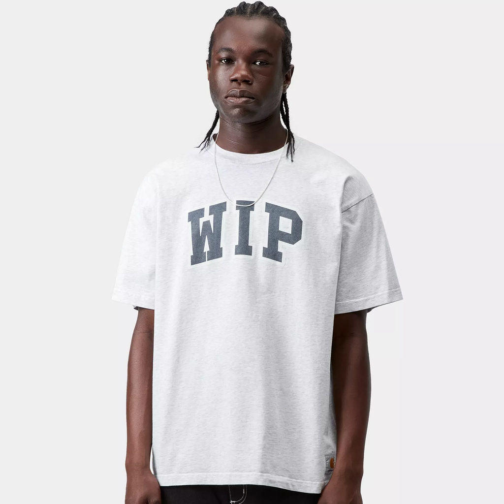 Carhartt WIP S/S WIP III T-Shirt: Ash Heather, Heavy Stone Wash