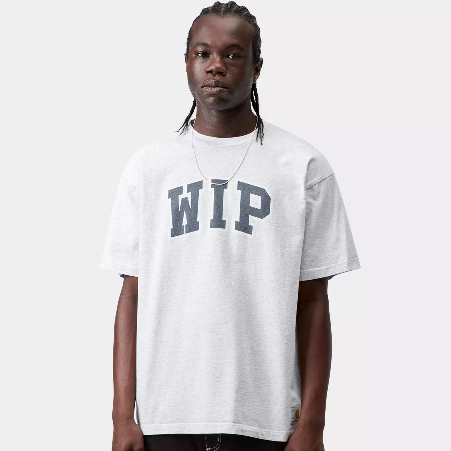 Carhartt WIP S/S WIP III T-Shirt: Ash Heather, Heavy Stone Wash