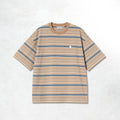 Carhartt WIP S/S Zane T-Shirt: Zane Stripe, Peanut