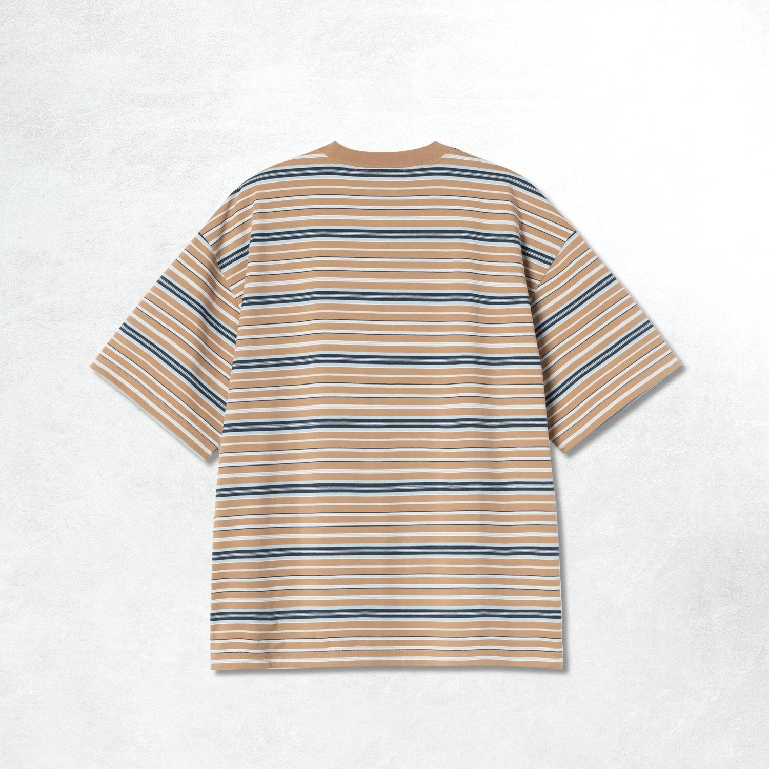 Carhartt WIP S/S Zane T-Shirt: Zane Stripe, Peanut