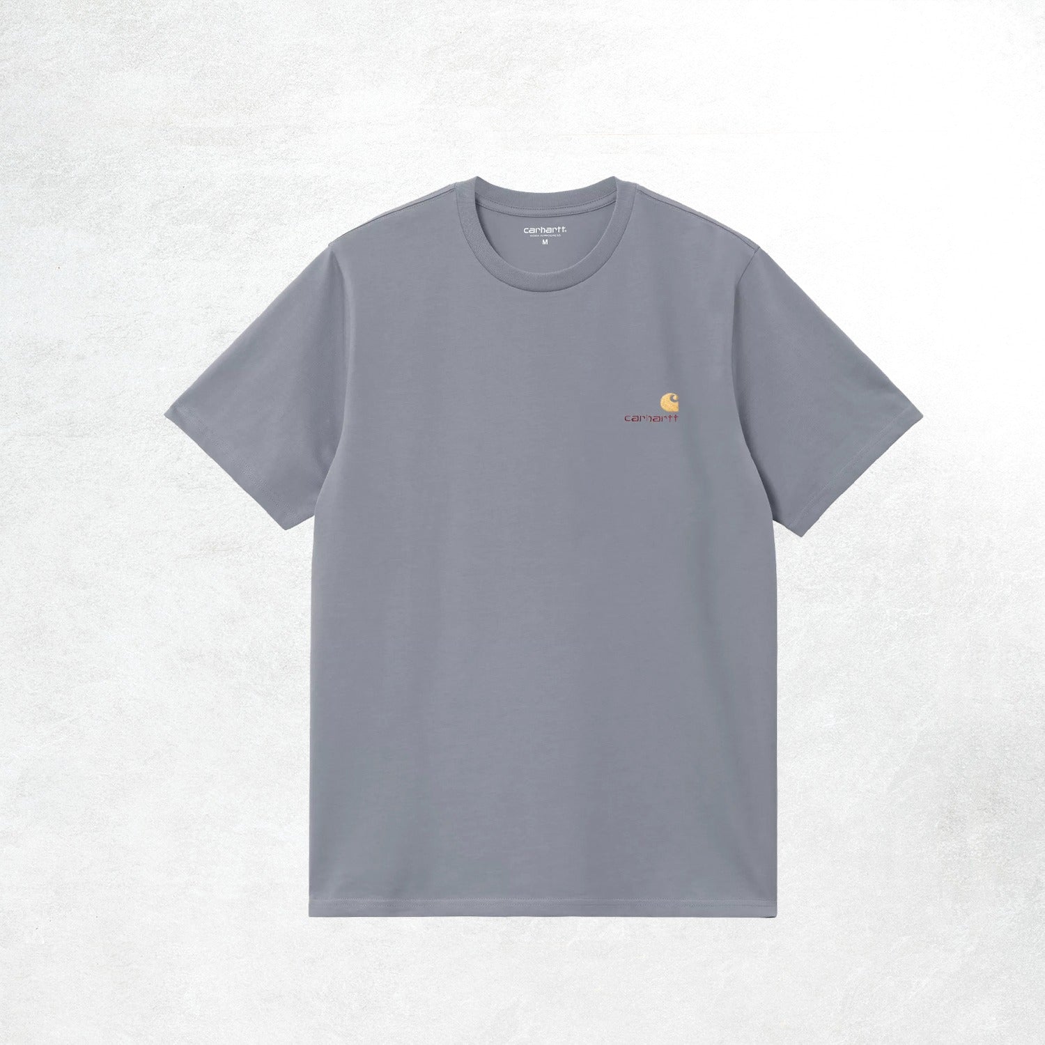 Carhartt WIP S/S American Script T-Shirt: Shady Blue