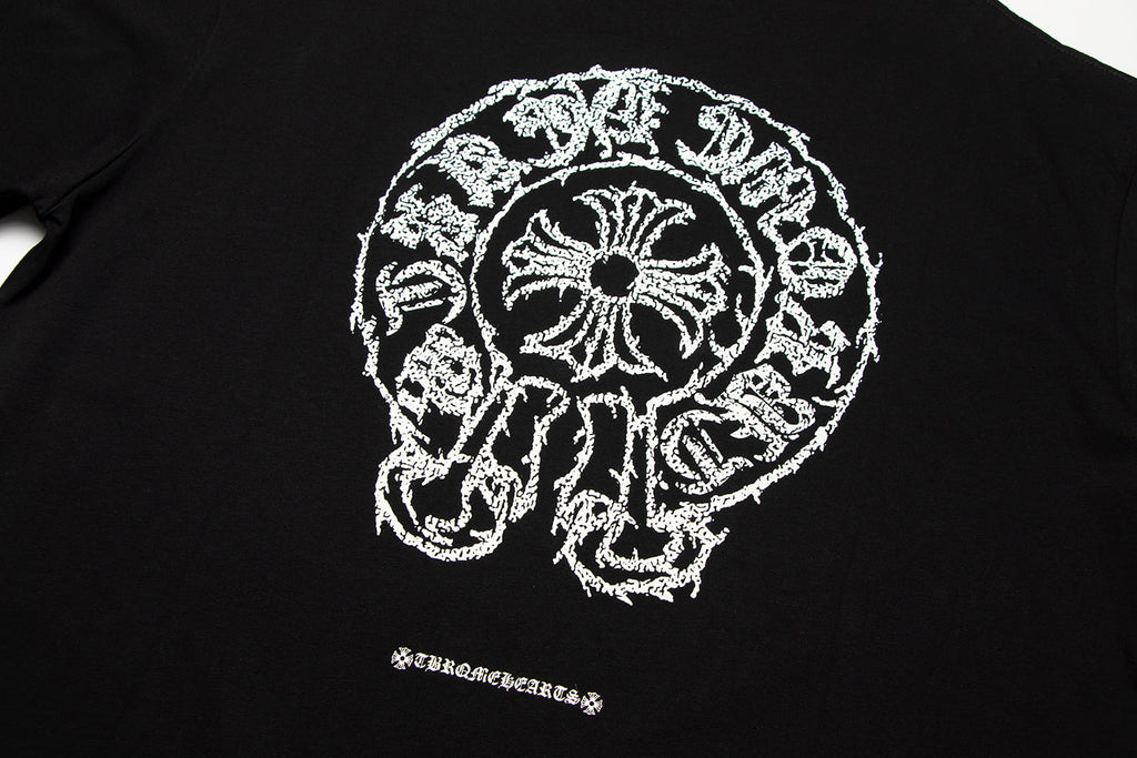 Chrome Hearts Sanskrit Horseshoe Cross T-shirt TB36