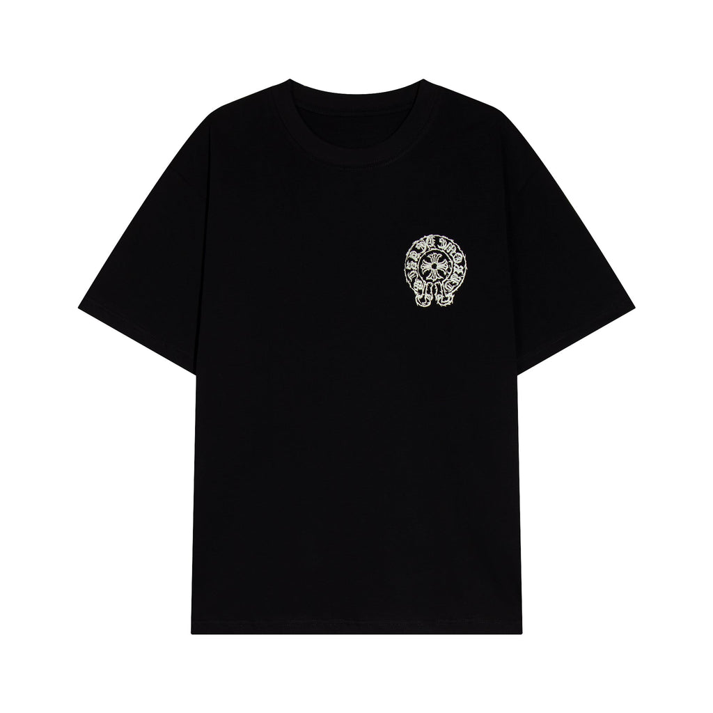 Chrome Hearts Sanskrit Horseshoe Cross T-shirt TB36
