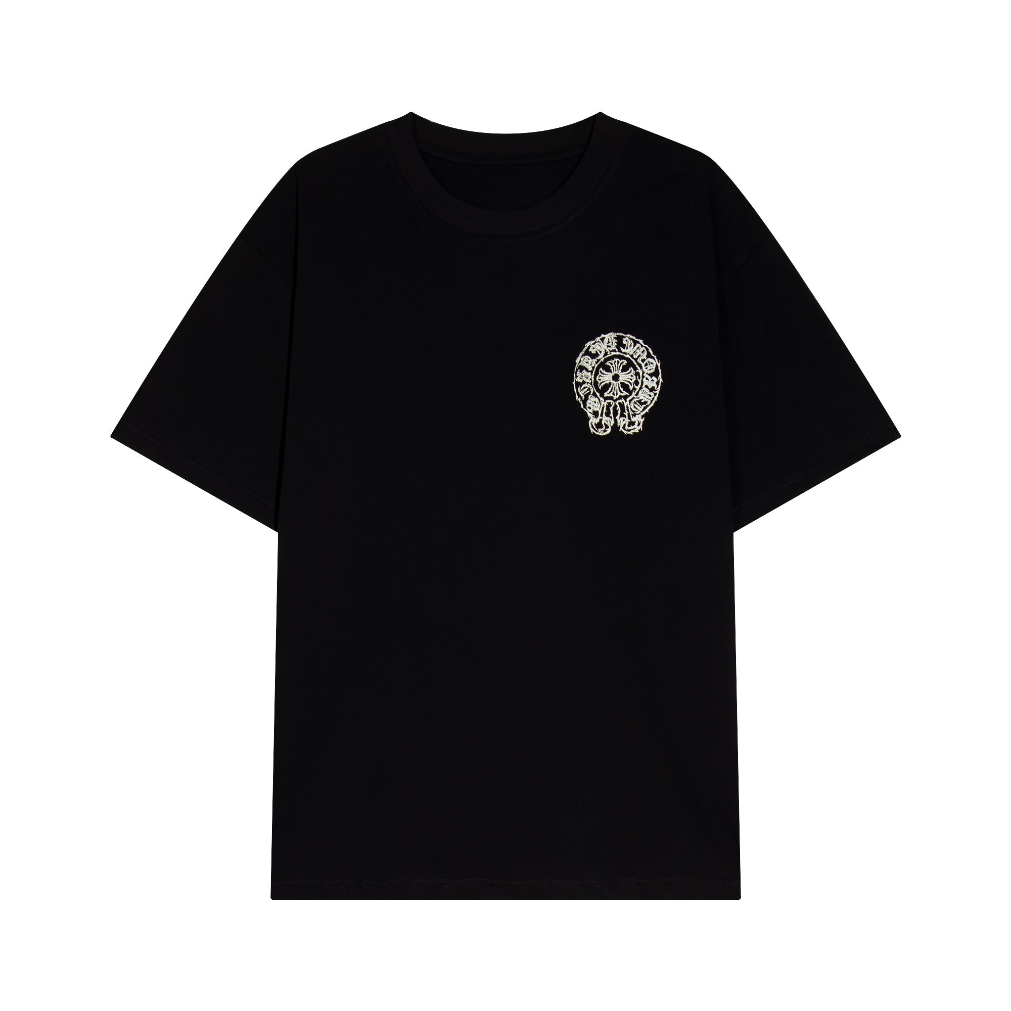 Chrome Hearts Sanskrit Horseshoe Cross T-shirt TB36