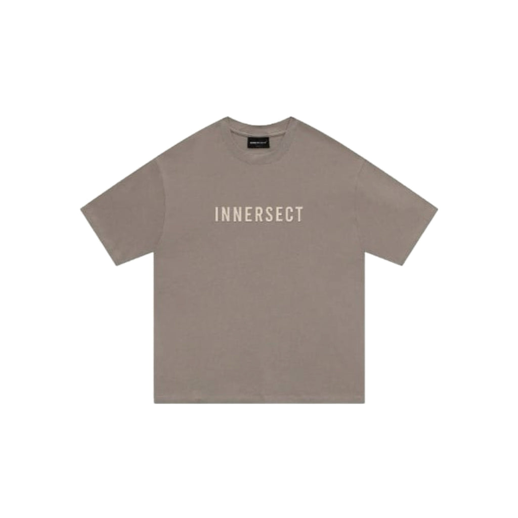 Innersect Repeating Logo Print Basic T-Shirt 'Light Cocoa'