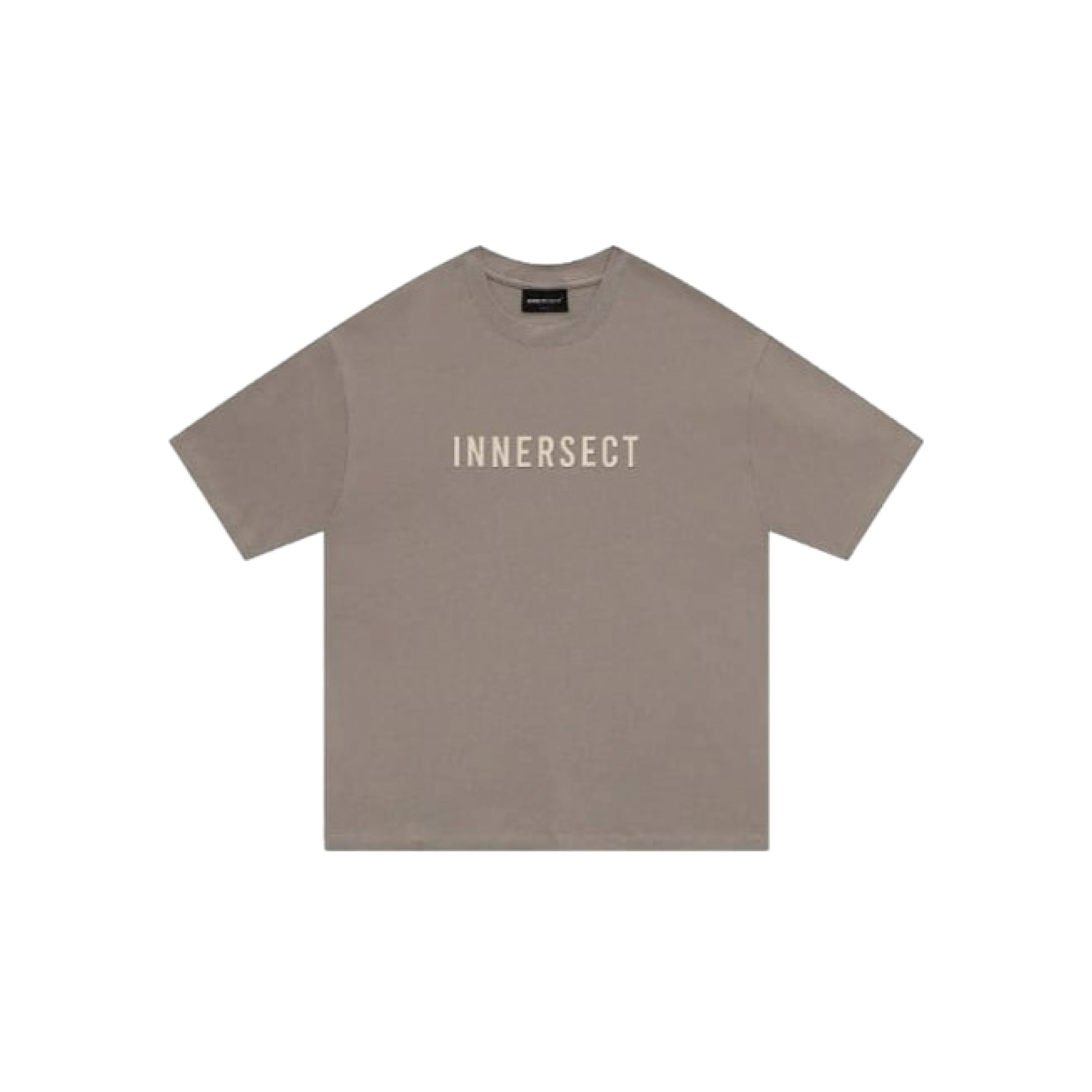 Innersect Repeating Logo Print Basic T-Shirt 'Light Cocoa'