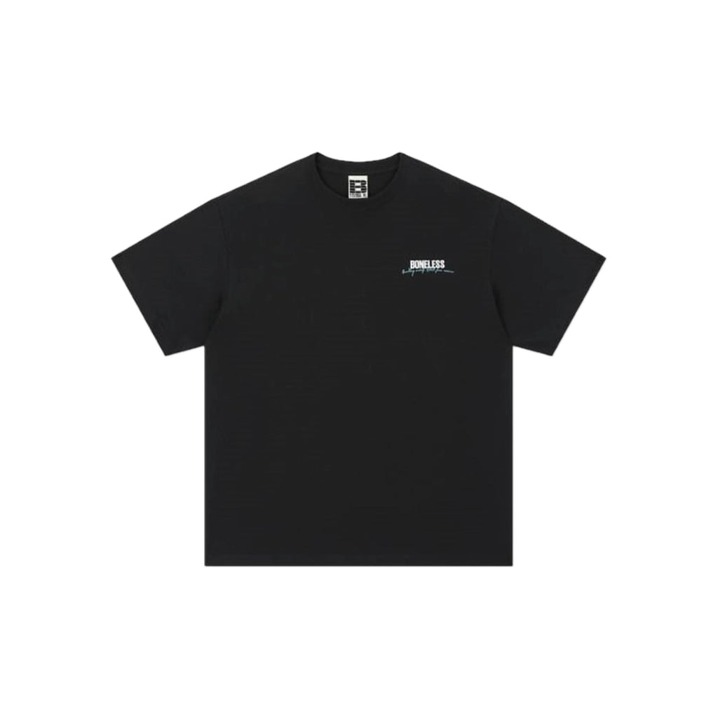 Boneless Typography Slogan SS T-Shirt 'Black'