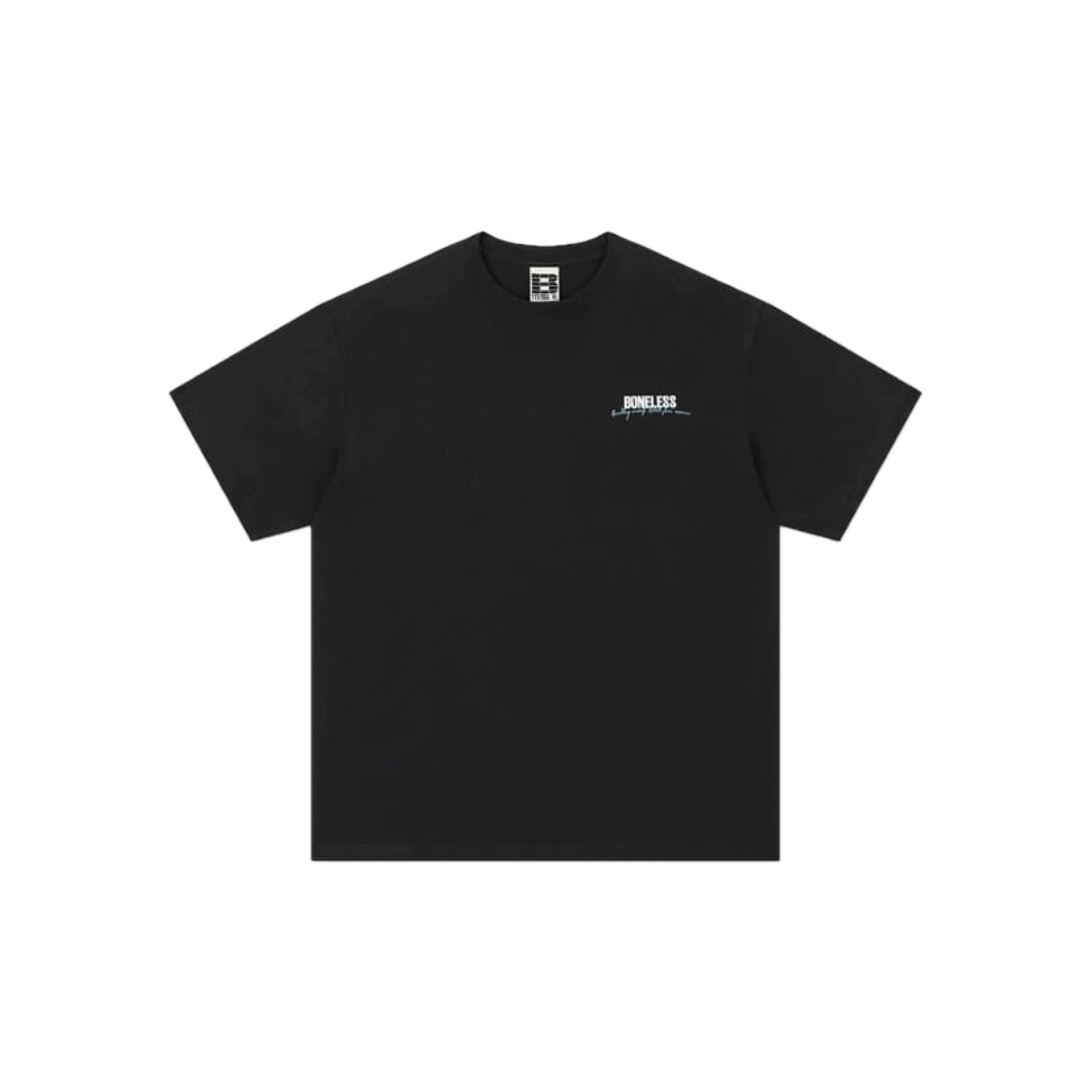 Boneless Typography Slogan SS T-Shirt 'Black'