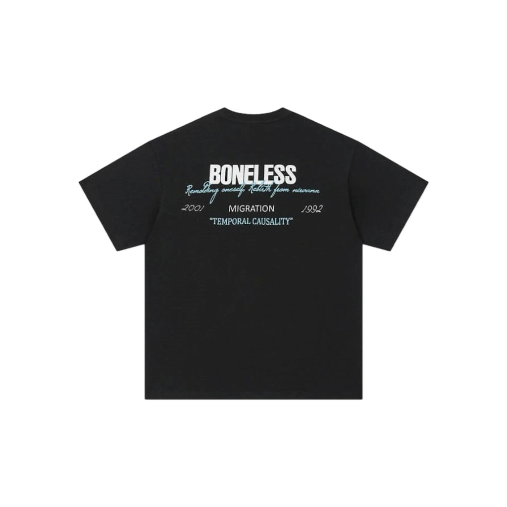 Boneless Typography Slogan SS T-Shirt 'Black'