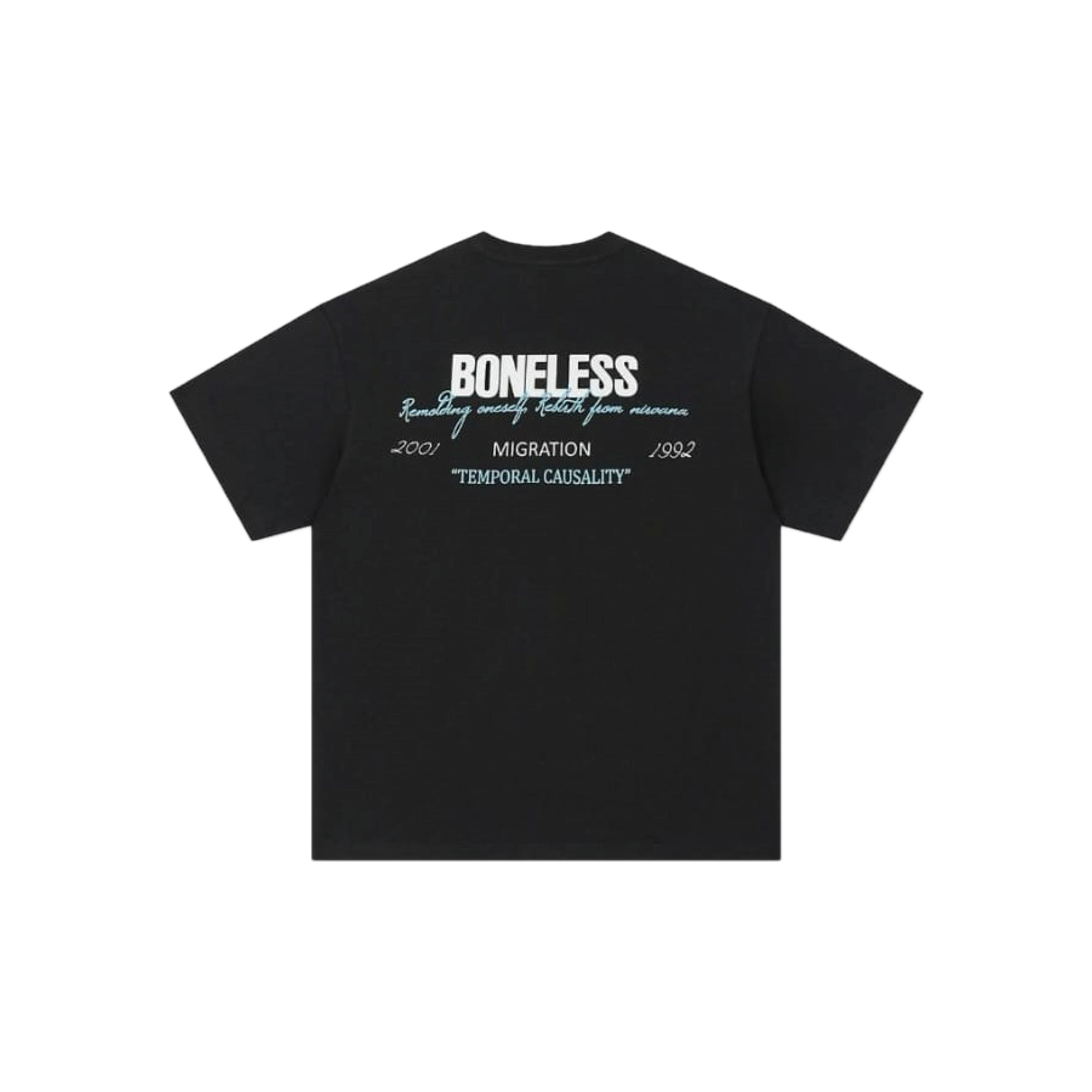 Boneless Typography Slogan SS T-Shirt 'Black'