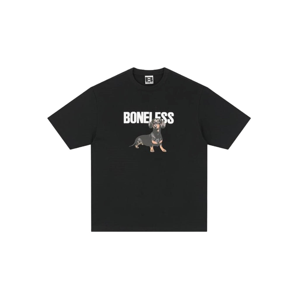 Boneless Dachshund Print SS T-Shirt 'Black'