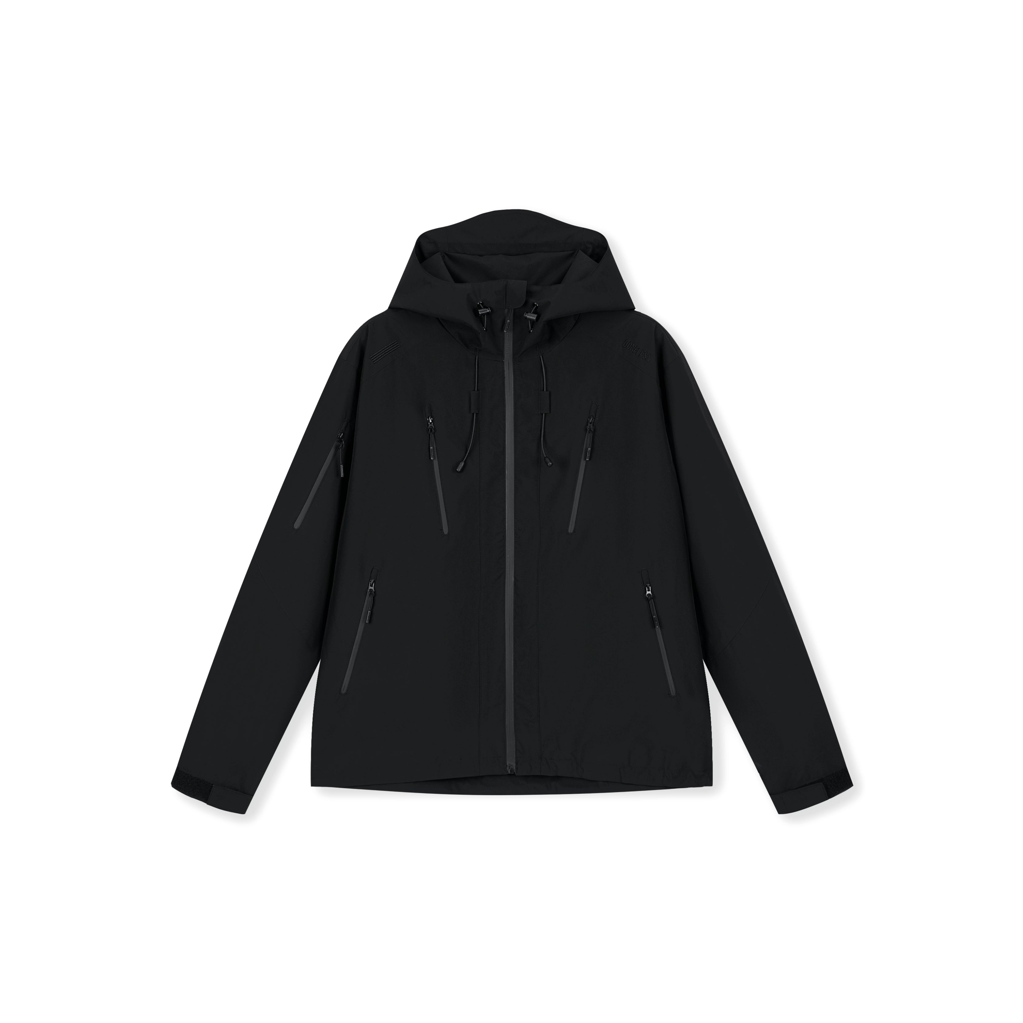 Boneless Triple-Proof Hooded Outdoor Jacket  'Black'