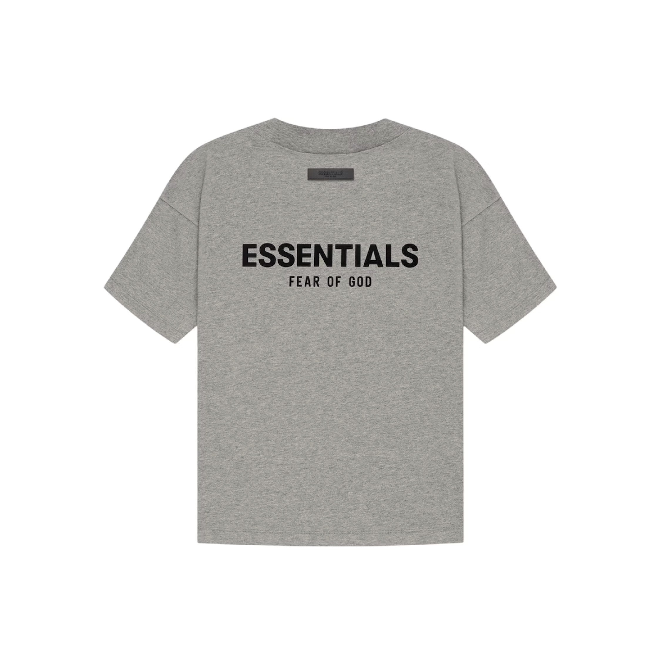 Fear Of God Essentials Logo SS T-Shirt 'Dark Oatmeal'