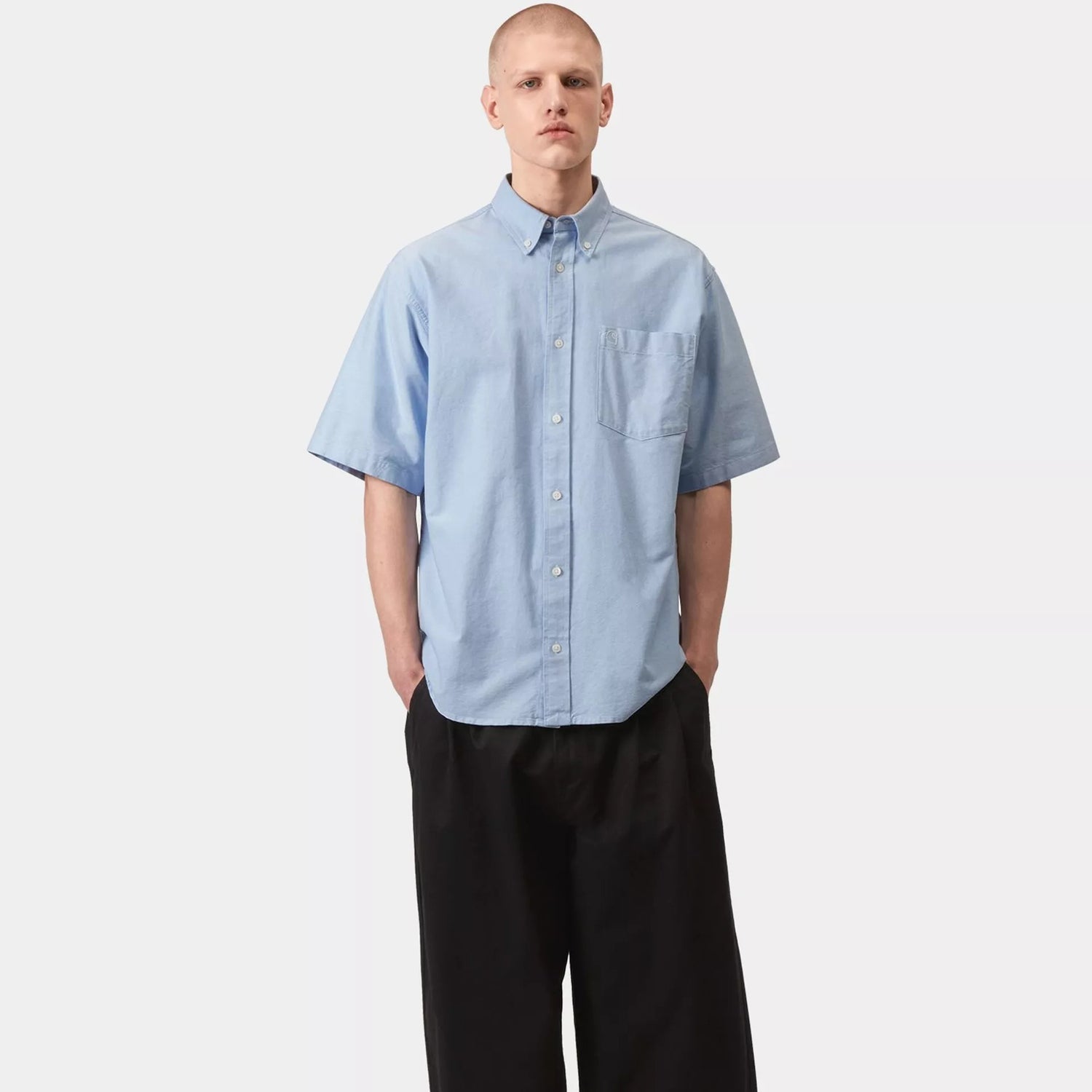 Carhartt WIP S/S Braxton Shirt : Bleach / Wax