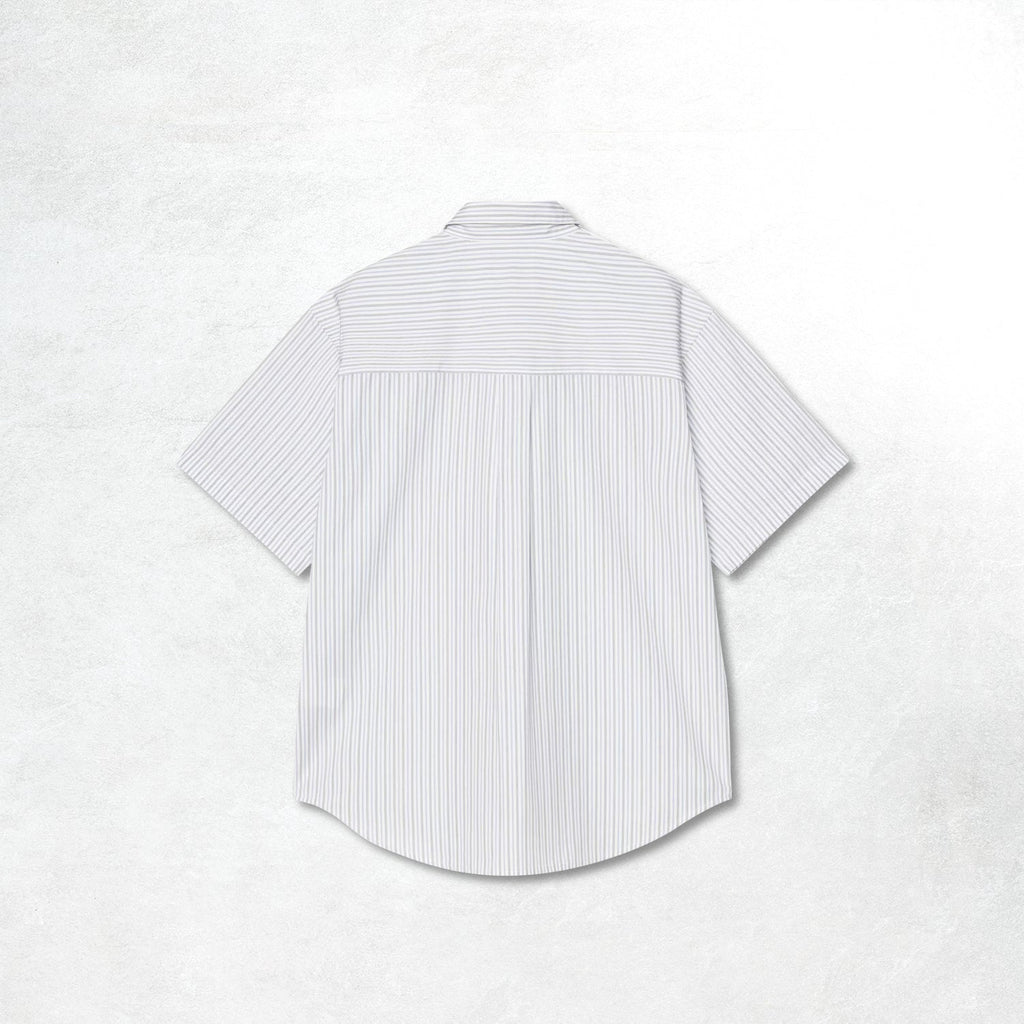 Carhartt WIP S/S Keene Shirt: Keene Stripe, White