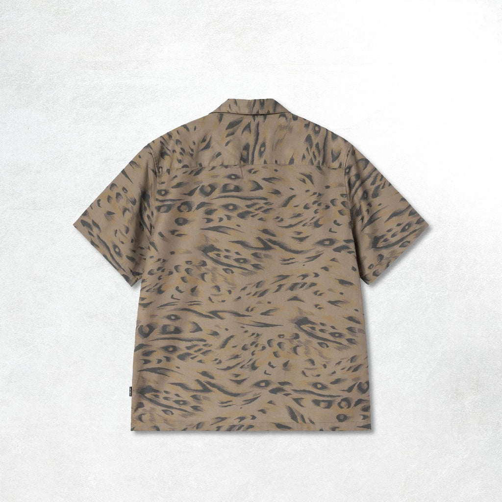 Carhartt WIP S/S Travon Shirt: Duck Feather Print, Cypres