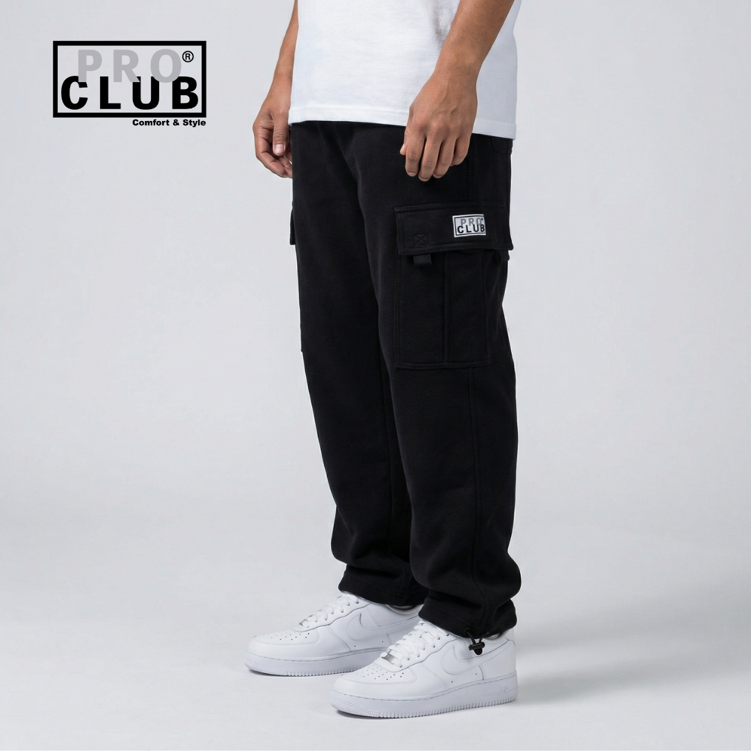 Pro Club Men's Heavyweight Fleece Cargo Pants