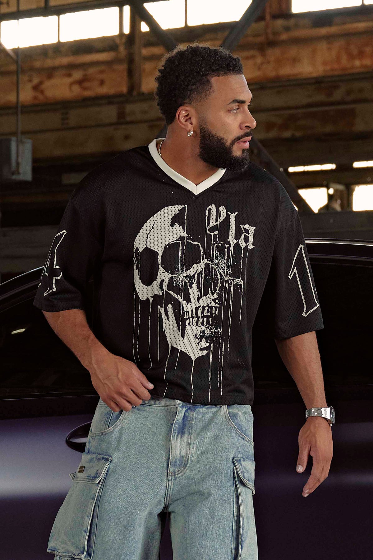 4015 - Drippy Skull Jersey