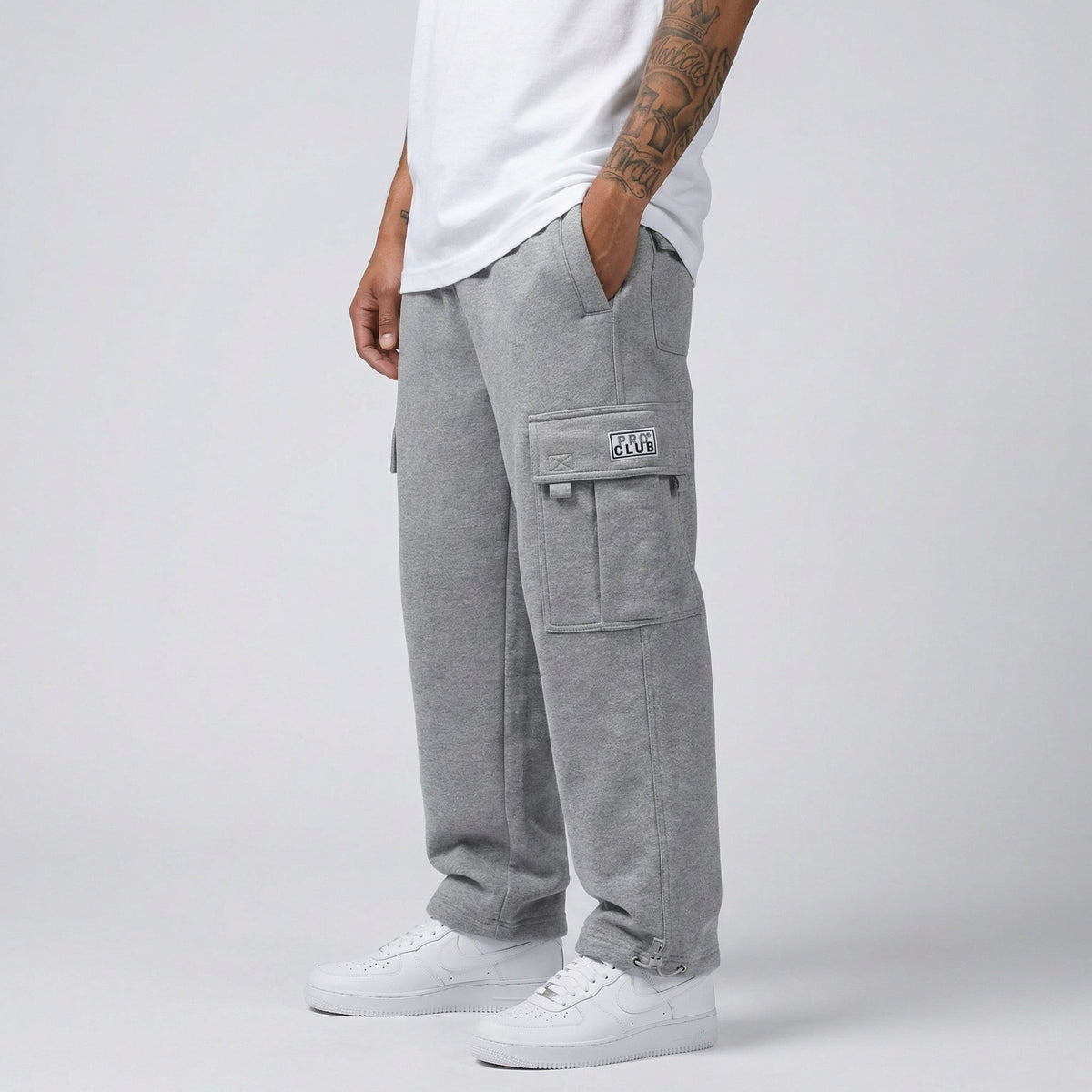Pro Club Men's Heavyweight Fleece Cargo Pants